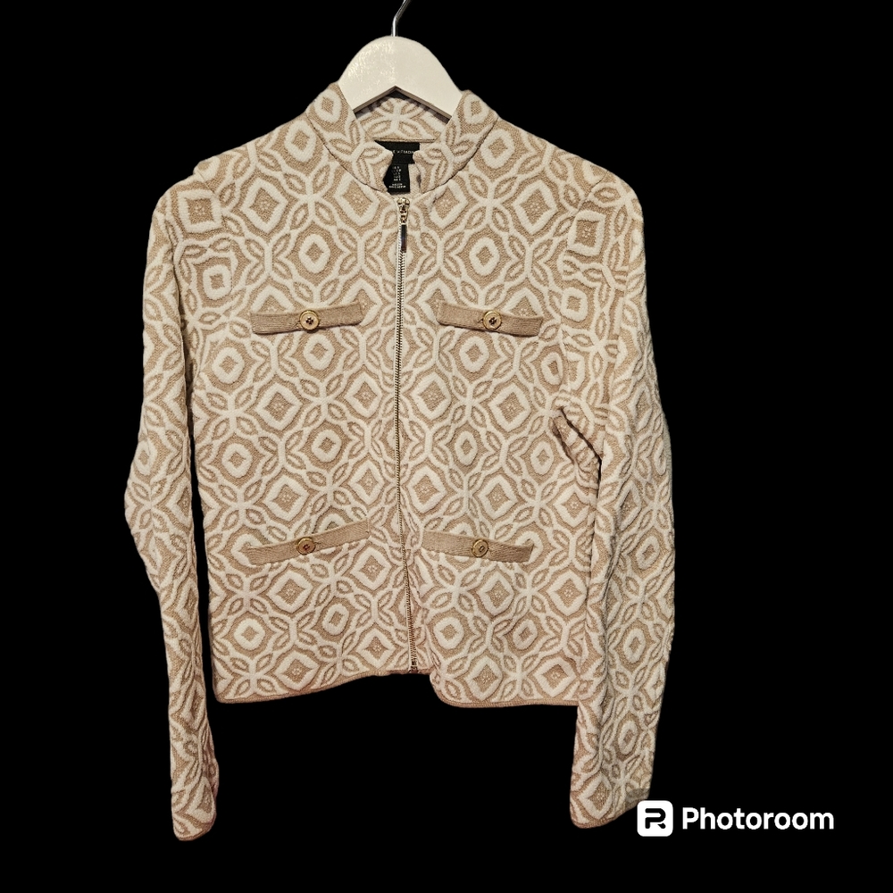 Adrienne Vittadini zip up sweater